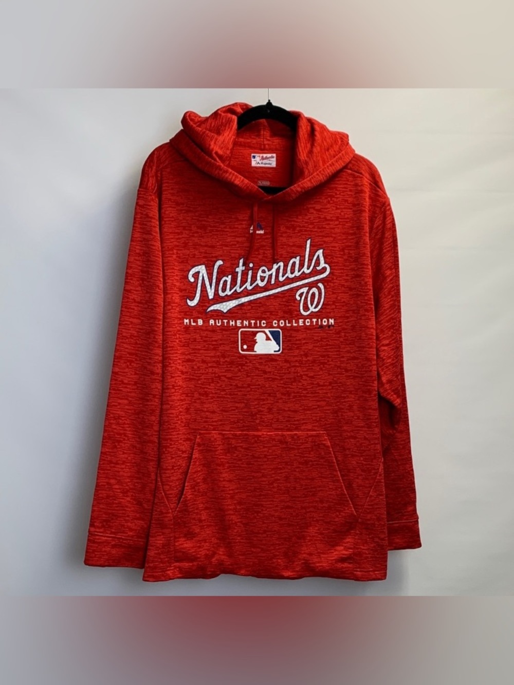Washington Nationals MLB Authentic Collection Majestic Red Men’s Hoodie Size XL.
